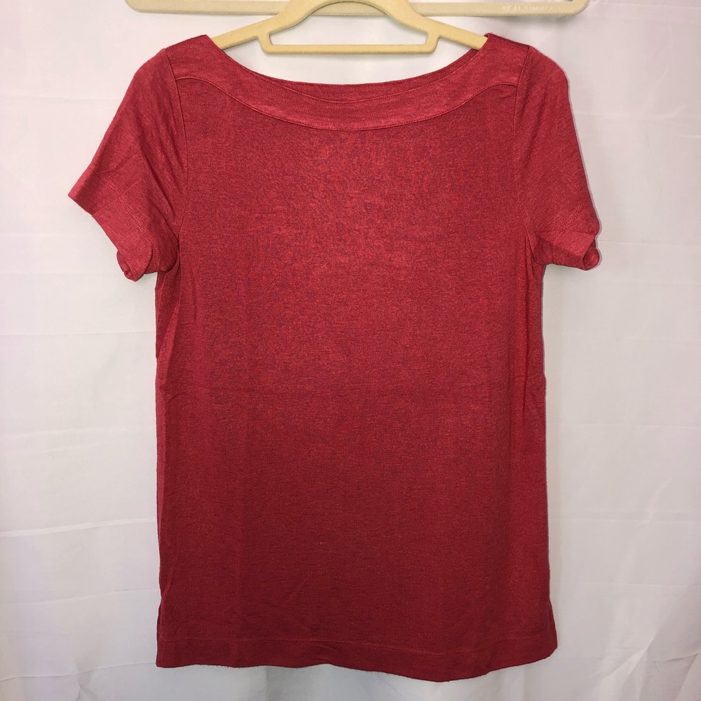 LOFT Short Sleeve Red Tee